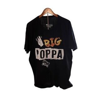 Notorious B.I.G. Graphic T-Shirt Men 2XL Black Excellent Big Poppa Hip Hop Tee